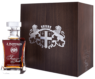 bouteille coffret tres vieux cognac painturaud secrets famille 80 ans carafe ferme